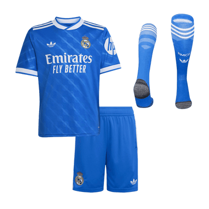 Dziecięcy Zestaw Trzecia Wyjazdowa Real Madrid (Koszulka + Spodenki + Skarpety) 2025/26