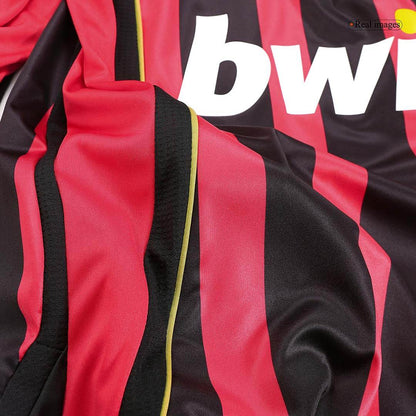 Męska koszulka piłkarska z długim rękawem Retro MALDINI #3 2006/07 AC Milan Home - Topowe Koszulki Pilkarskie Sklep Internetowy