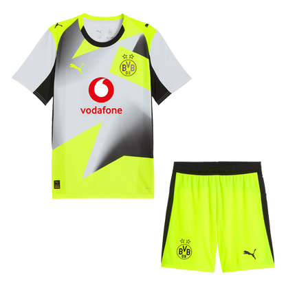 Męski Zestaw Wyjazdowa Borussia Dortmund (Koszulka+Spodenki) 2025/26