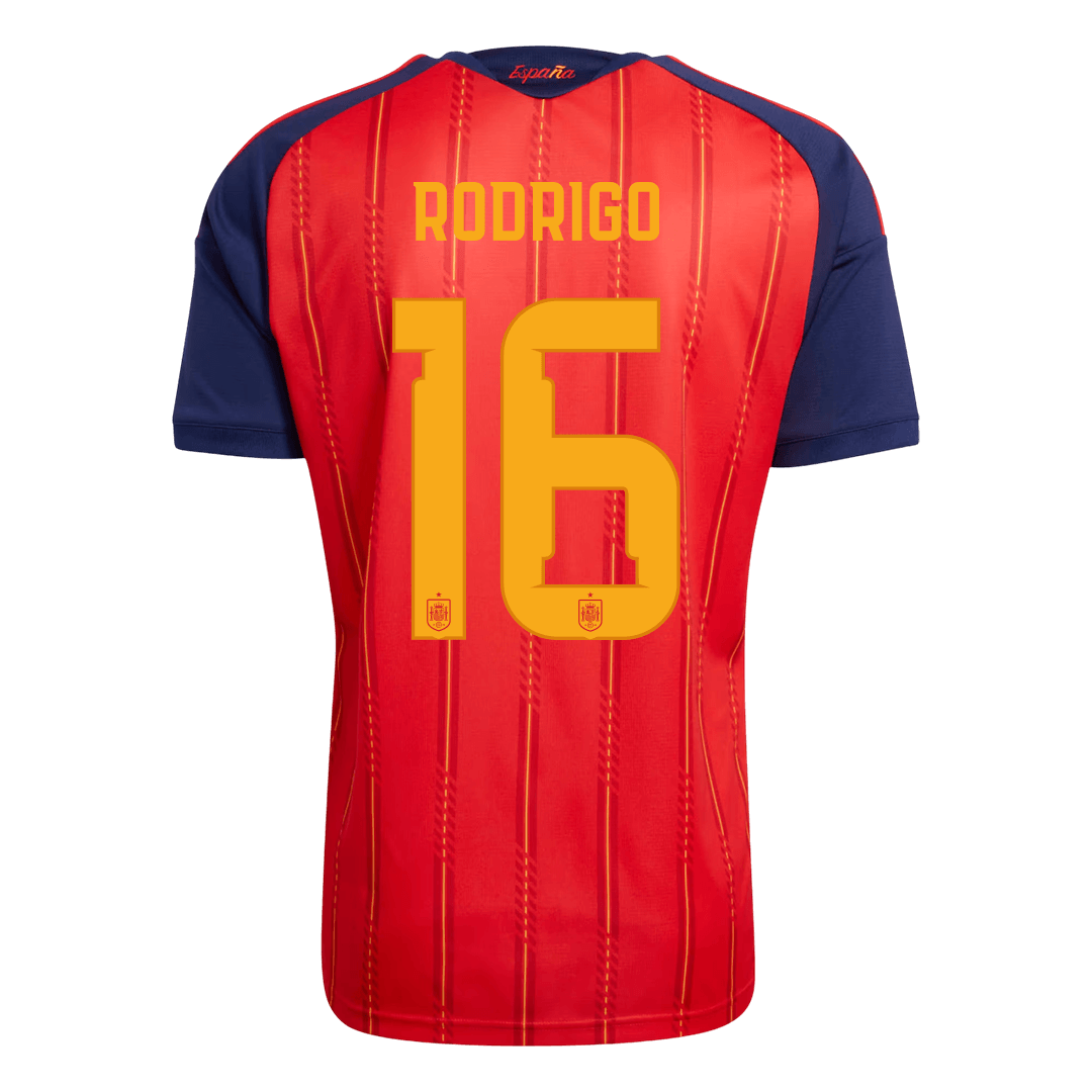 Męska koszulka Hiszpanii domowa RODRIGO #16 - Mundial 2026 [PREMIUM]