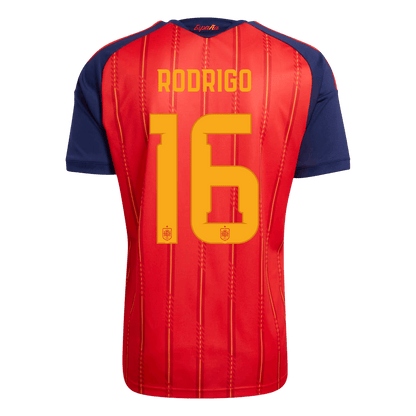 Męska koszulka Hiszpanii domowa RODRIGO #16 - Mundial 2026 [PREMIUM]
