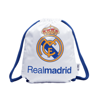Worek sportowy Real Madrid Biały - Wyprzedaż Sezonowa - Topowe Koszulki Pilkarskie Sklep Internetowy