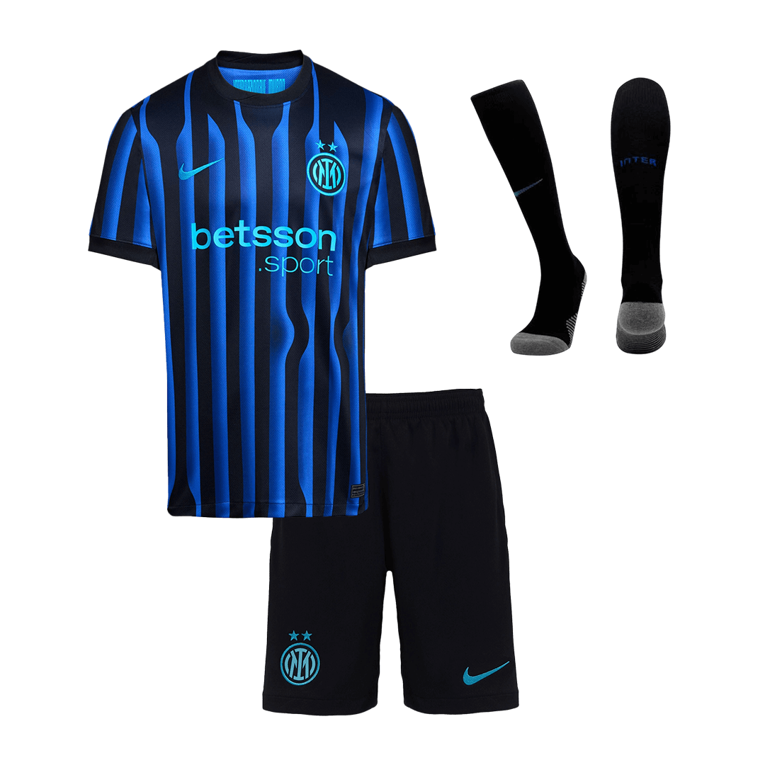 Dziecięcy Zestaw Domowa Inter Milan (Koszulka + Spodenki + Skarpety) 2025/26