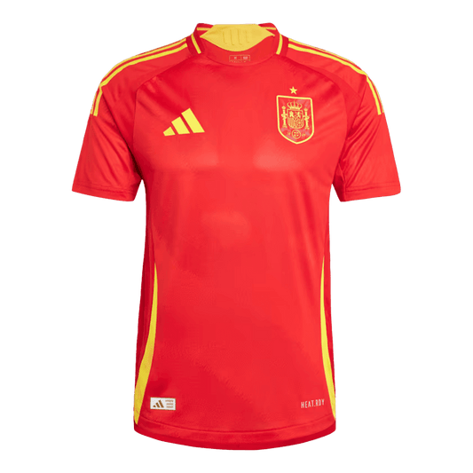 Męska Koszulka Domowa Hiszpania Wersja Piłkarska EURO 2024 - Slim Fit - Topowe Koszulki Pilkarskie Sklep Internetowy