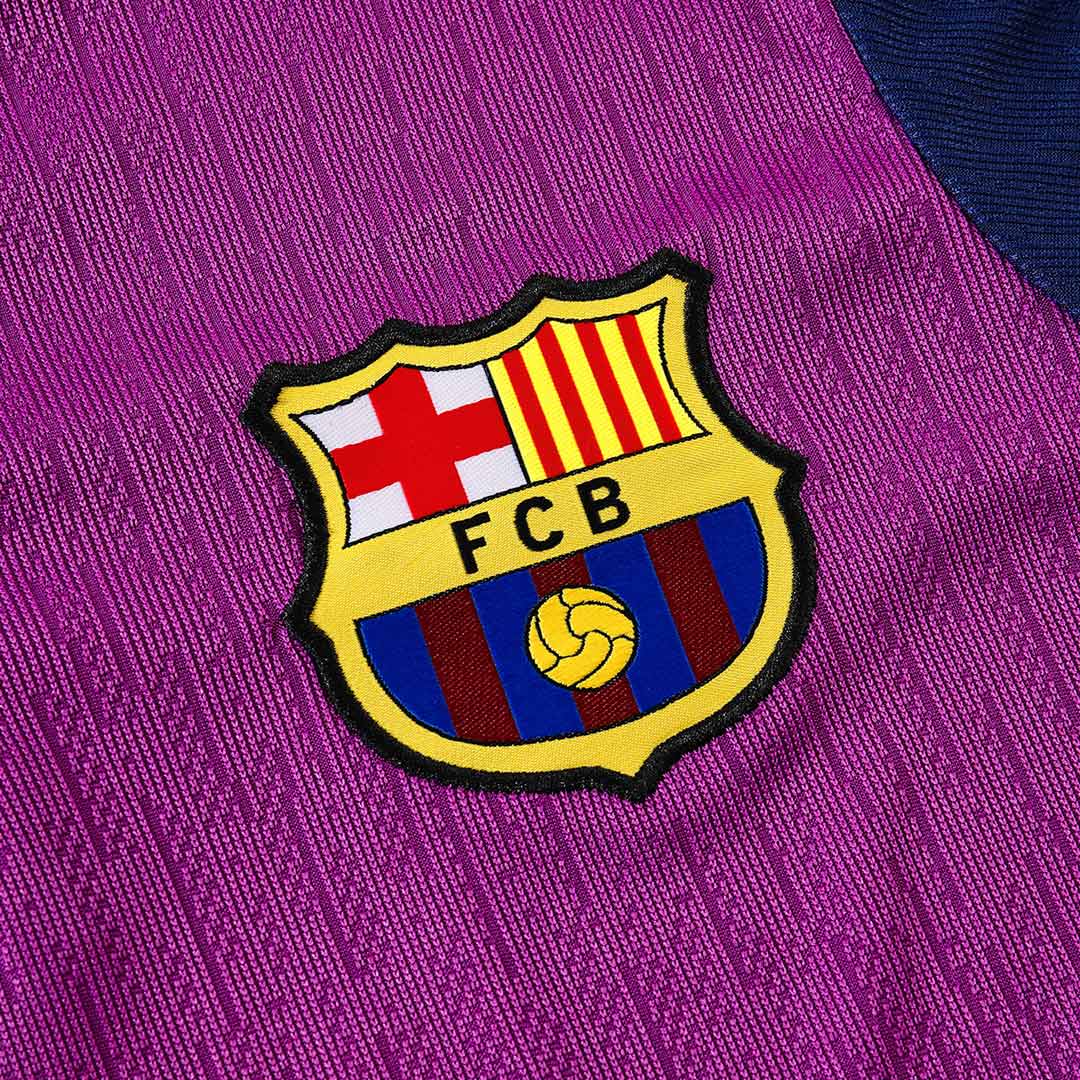 Juniorski Barcelona Bluza z zamkiem Komplet Dresowy 2025/26