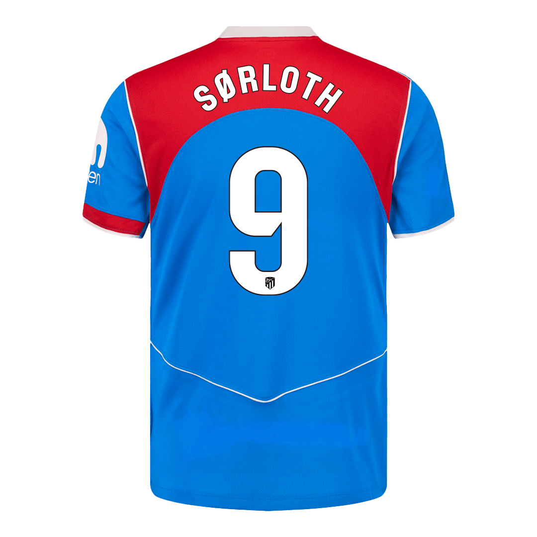 Męska Koszulka Trzecia Wyjazdowa Atletico Madrid SØRLOTH #9 2025/26