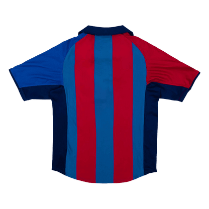 Koszulka Retro Domowa Barcelona 2001/02 - Topowe Koszulki Pilkarskie Sklep Internetowy