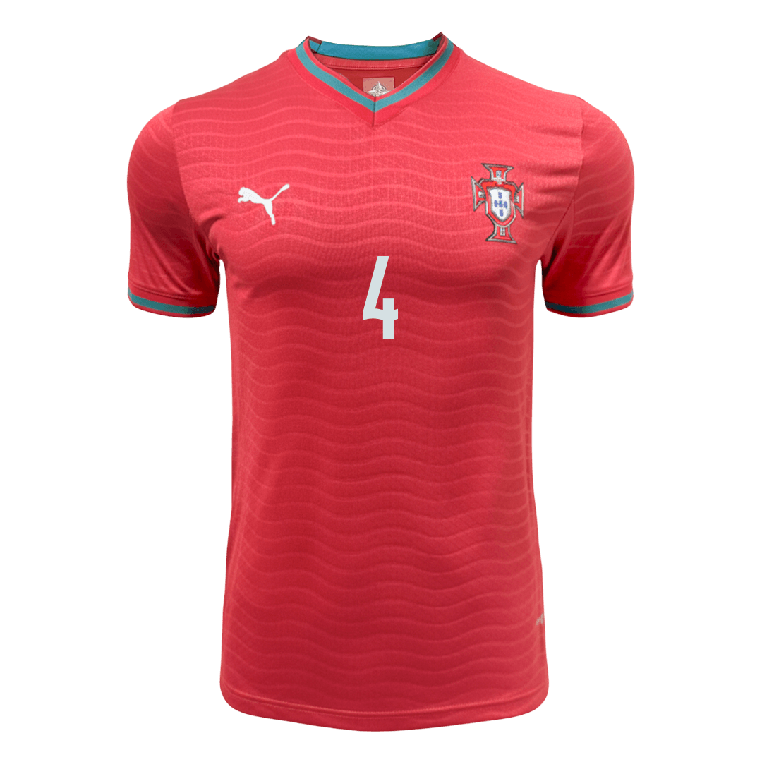 Męska koszulka Portugalii domowa RÚBEN DIAS #4 wersja zawodnicza – Mundial 2026