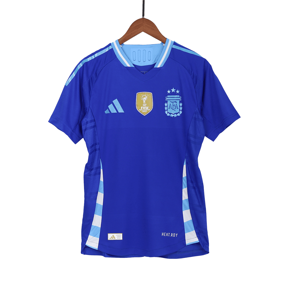 Męska Koszulka Wyjazdowa Argentyna Wersja Piłkarska 2024 - Slim Fit - Topowe Koszulki Pilkarskie Sklep Internetowy