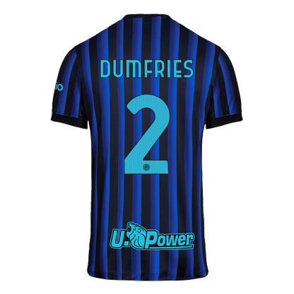 Męska Koszulka Domowa Inter Milan DUMFRIES #2 2025/26 - Topowe Koszulki Pilkarskie Sklep Internetowy