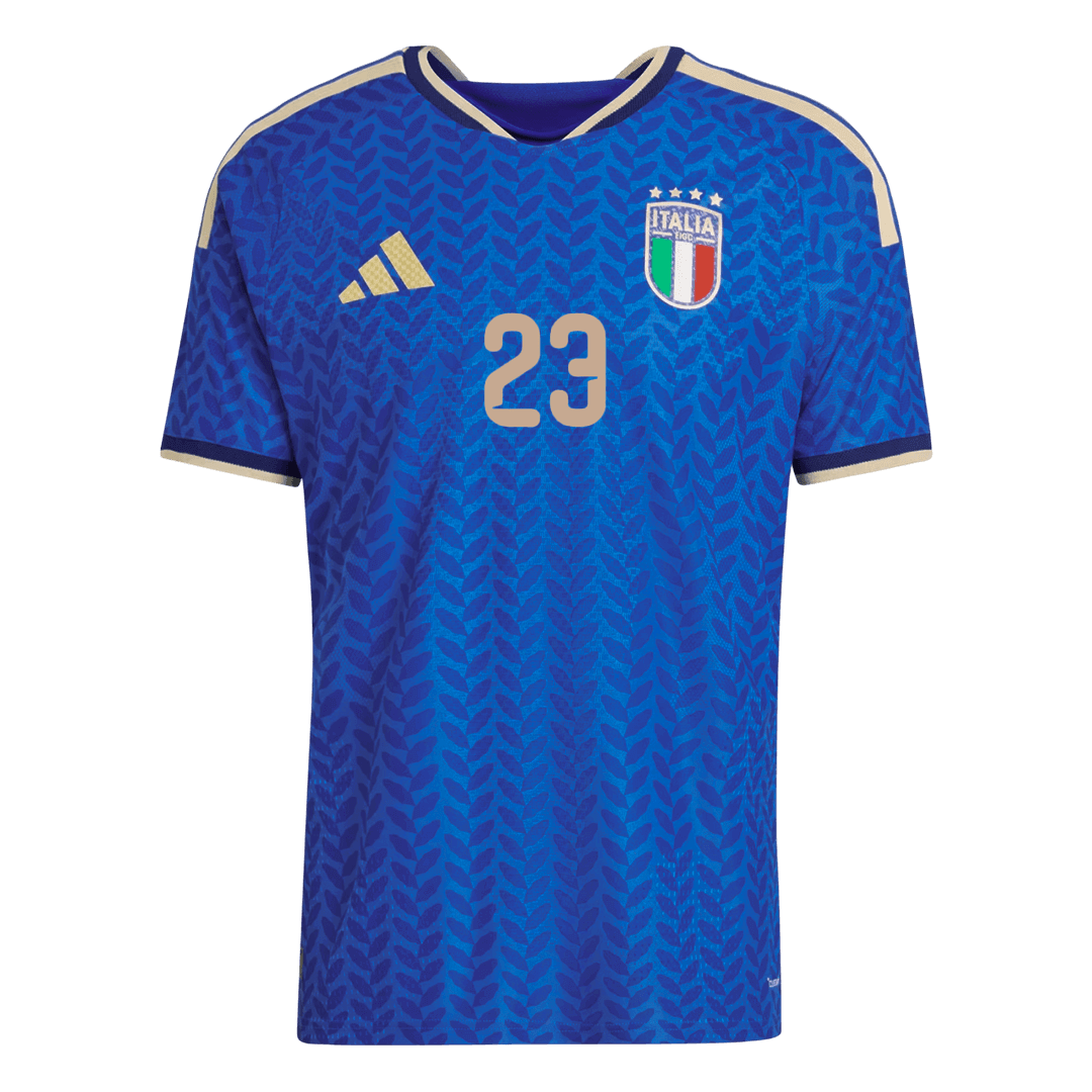 Męska Koszulka Domowa Italy BASTONI #23 Wersja Piłkarska World Cup 2026 - Slim Fit