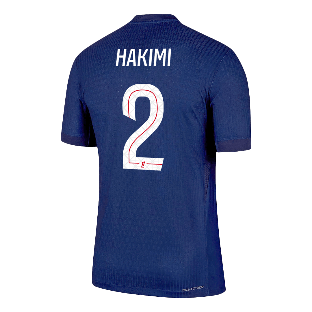 Męska Koszulka Domowa PSG HAKIMI #2 Wersja Piłkarska 2025/26 - Slim Fit