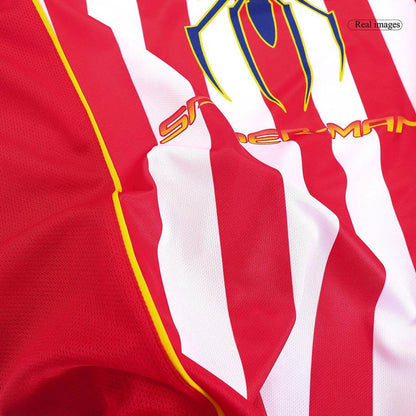 Męska koszulka piłkarska Atletico Madryt Home Retro 2004/05 - Topowe Koszulki Pilkarskie Sklep Internetowy