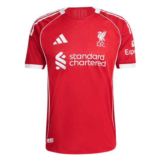 Męska Koszulka Domowa Liverpool KERKEZ #6 Wersja Piłkarska 2025/26 - Slim Fit - Topowe Koszulki Pilkarskie Sklep Internetowy
