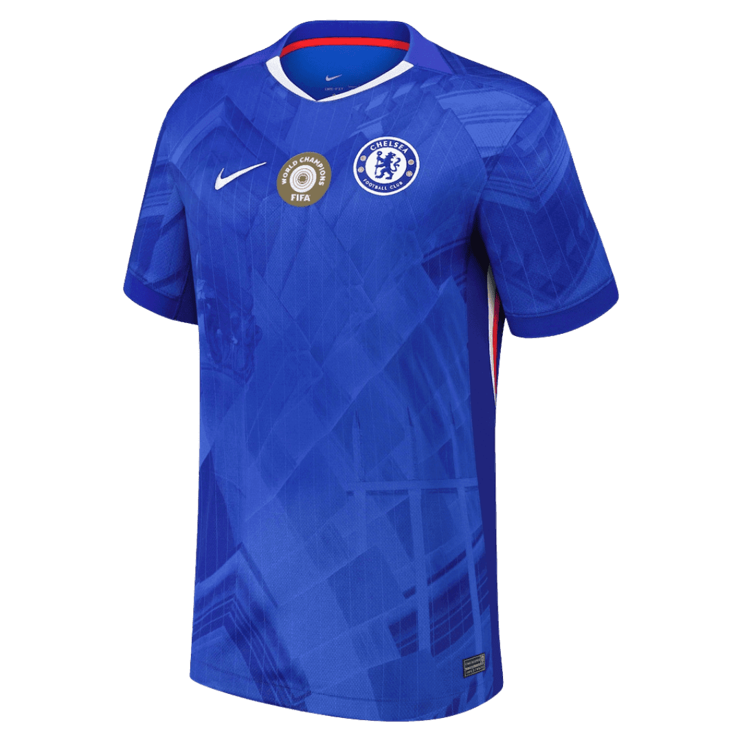 Męska Koszulka Domowa Chelsea WORLD CHAMPIONS #25 2025/26 - with chest badge - Topowe Koszulki Pilkarskie Sklep Internetowy