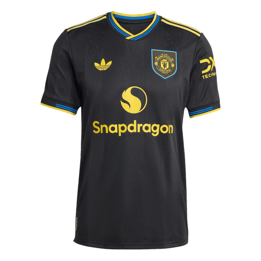 Męska Koszulka Trzecia Wyjazdowa Manchester United Wersja Piłkarska 2025/26 - Slim Fit