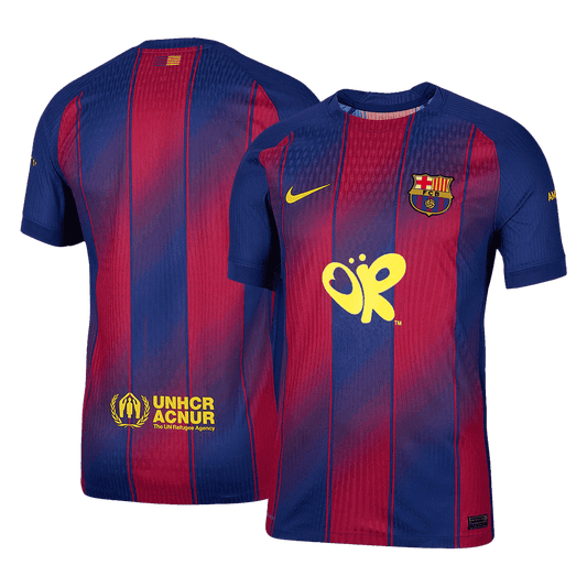 Męska Koszulka Domowa Barcelona Wersja Piłkarska 2025/26 - Slim Fit