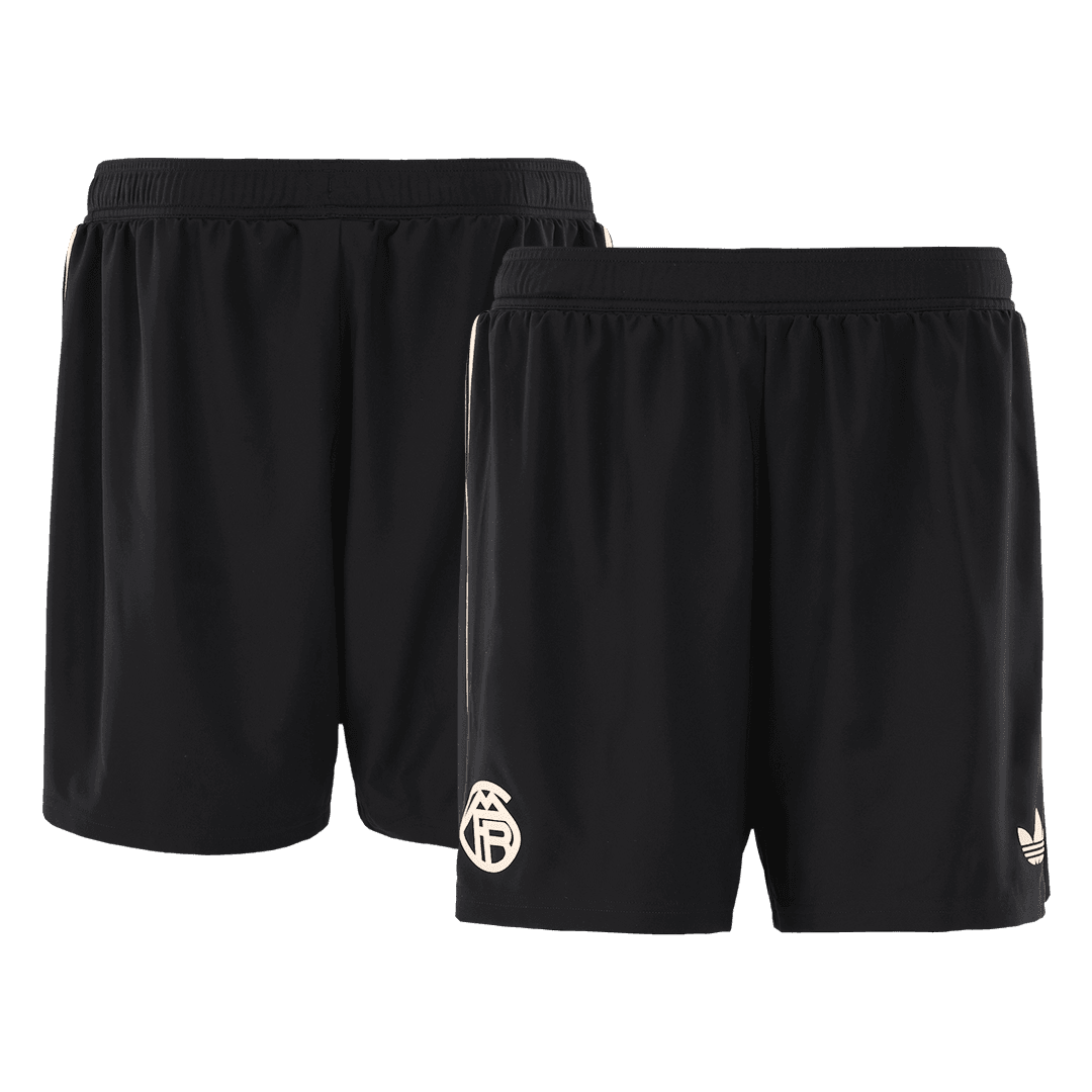 Męski Zestaw Trzecia Wyjazdowa Bayern Munich Wersja Piłkarska (Koszulka+Spodenki) 2025/26 - Slim Fit - Topowe Koszulki Pilkarskie Sklep Internetowy