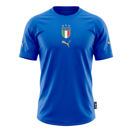 Męska Koszulka Retro Domowa Italy 2004