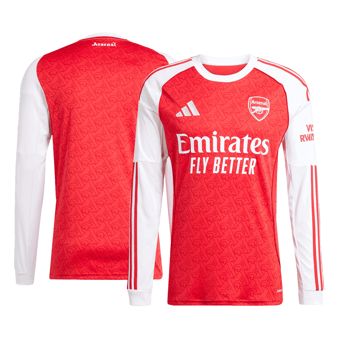 Męska Koszulka Domowa Arsenal Długi Rękaw 2025/26 - Topowe Koszulki Pilkarskie Sklep Internetowy