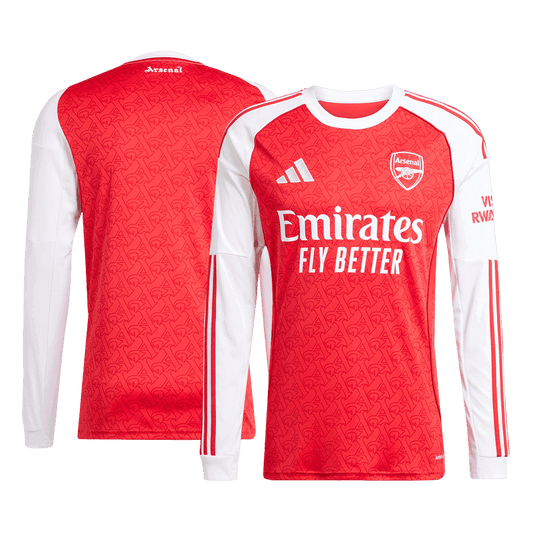 Męska Koszulka Domowa Arsenal Długi Rękaw 2025/26 - Topowe Koszulki Pilkarskie Sklep Internetowy