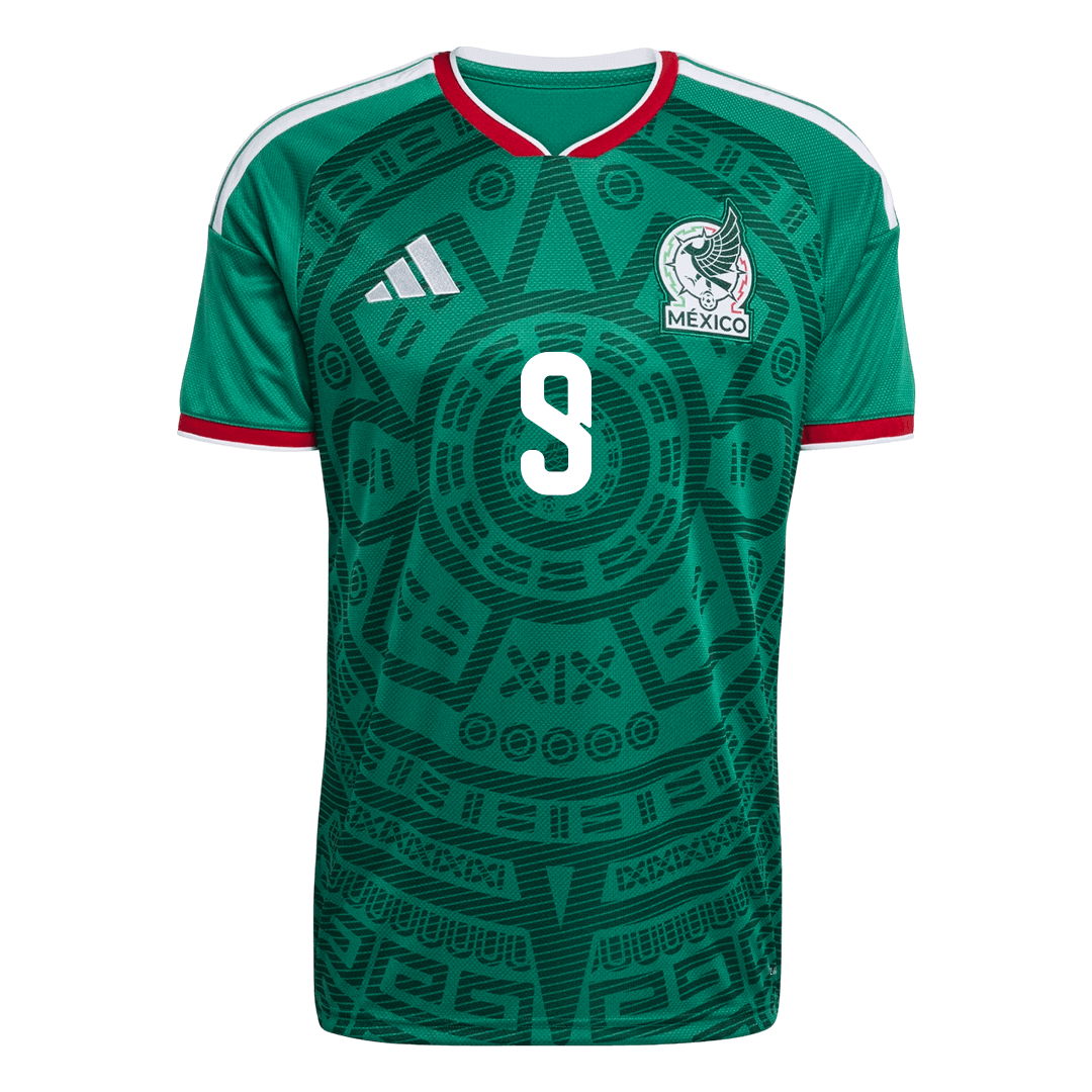 Męska Koszulka Domowa Mexico Raúl #9 World Cup 2026
