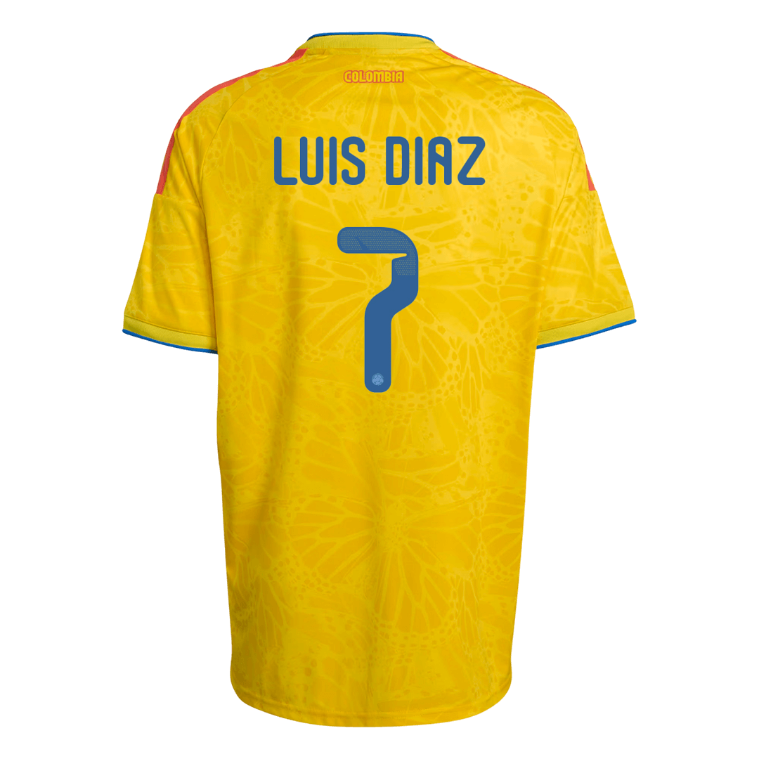 Męska koszulka Kolumbii domowa LUIS DíAZ #7 – Mundial 2026