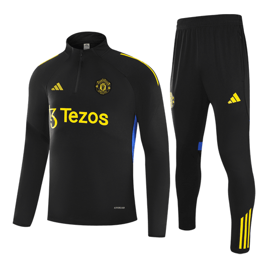 Męski Zestaw Treningowy Manchester United (Kurtka+Spodnie) 2025/26 - Topowe Koszulki Pilkarskie Sklep Internetowy