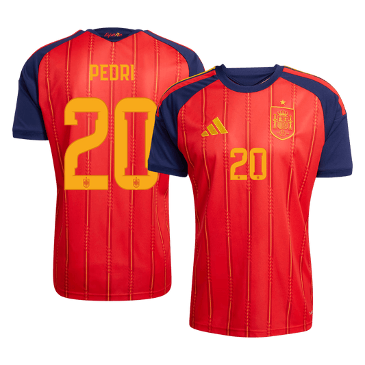 Męska koszulka Hiszpanii domowa PEDRI #20 - Mundial 2026 [PREMIUM]