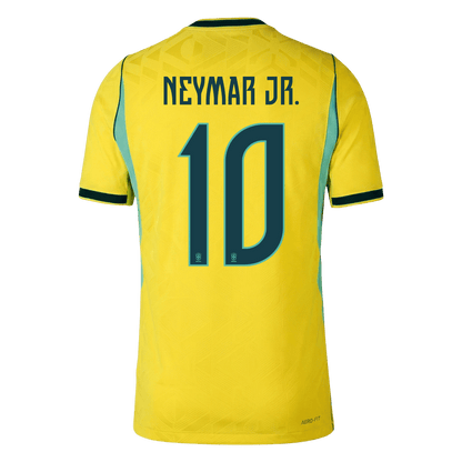Męska koszulka Brazylii domowa NEYMAR JR. #10 wersja zawodnicza - Mundial 2026