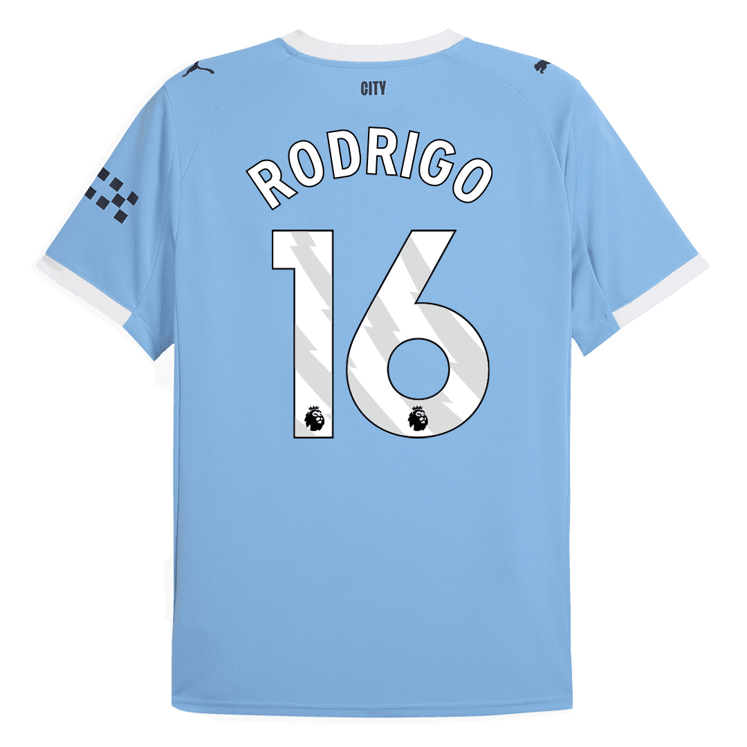 Męska Koszulka Domowa Manchester City RODRIGO #16 2025/26 - Topowe Koszulki Pilkarskie Sklep Internetowy