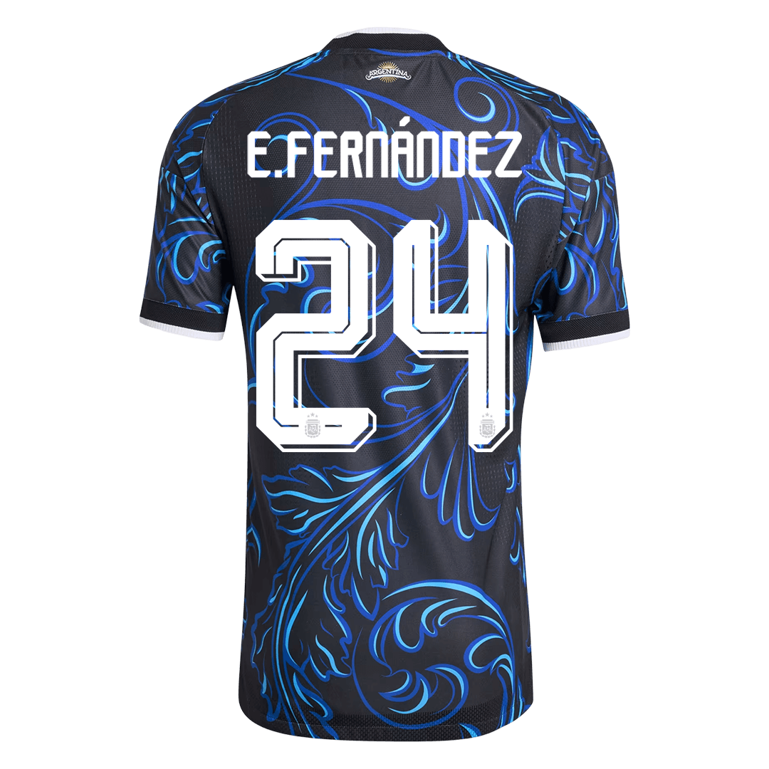 Męska koszulka Argentyny wyjazdowa E. FERNÁNDEZ #24 wersja zawodnicza - Mundial 2026