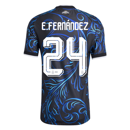 Męska koszulka Argentyny wyjazdowa E. FERNÁNDEZ #24 wersja zawodnicza - Mundial 2026