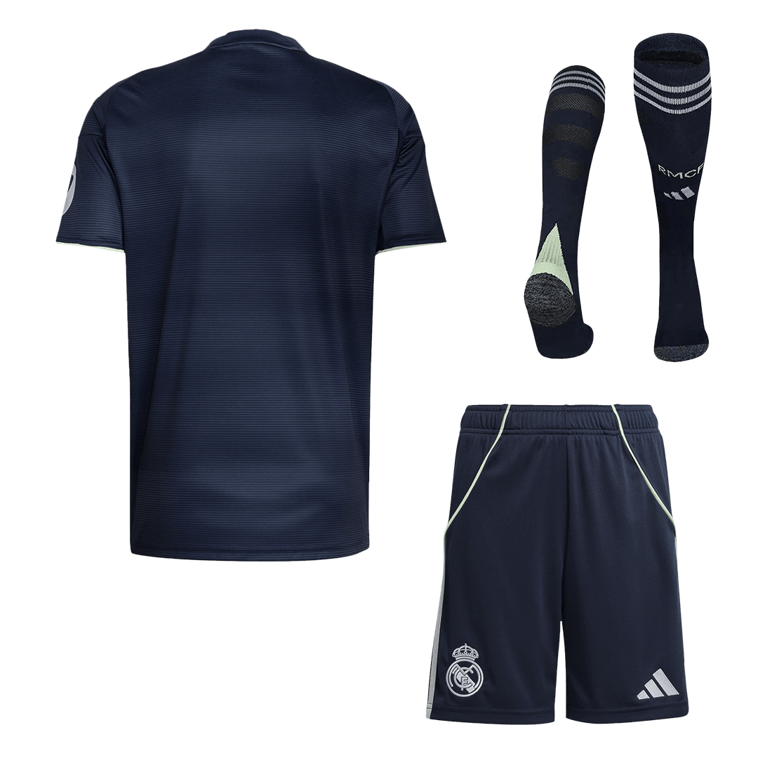 Męski Zestaw Wyjazdowa Real Madrid (Koszulka + Spodenki + Skarpety) 2025/26 [PREMIUM]