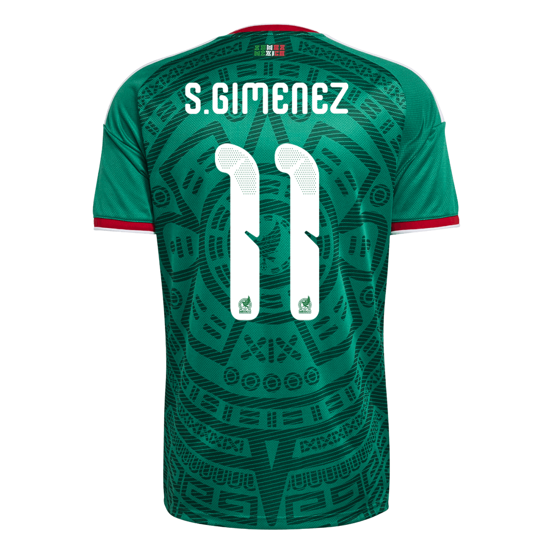 Męska Koszulka Domowa Mexico S.GIMENEZ #11 World Cup 2026