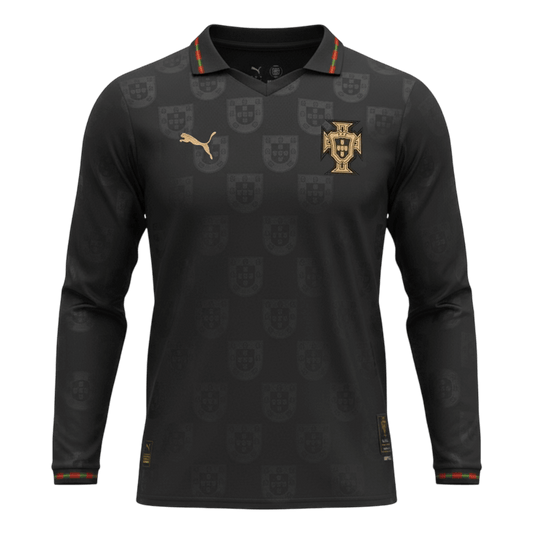 Męska Koszulka Portugal 2026 z Długim Rękawem - World Cup