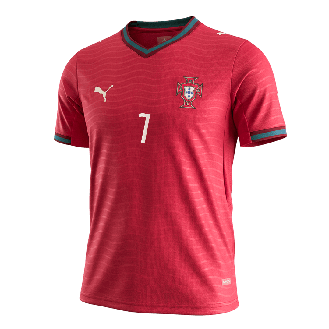 Męska Koszulka Domowa Portugal RONALDO #7 World Cup 2026