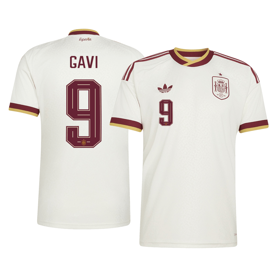 Męska koszulka Hiszpanii wyjazdowa GAVI #9 - Mundial 2026