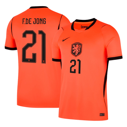 Męska koszulka Holandii domowa F.DE JONG #21 - Mundial 2026