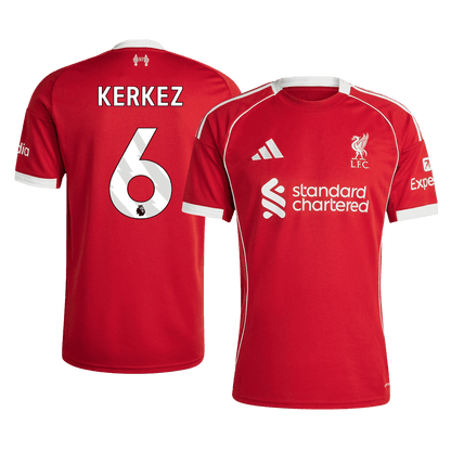 Męska Koszulka Domowa Liverpool KERKEZ #6 2025/26 - Topowe Koszulki Pilkarskie Sklep Internetowy