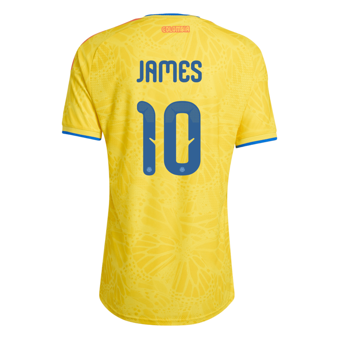 Męska koszulka Kolumbii domowa JAMES #10 wersja zawodnicza – Mundial 2026