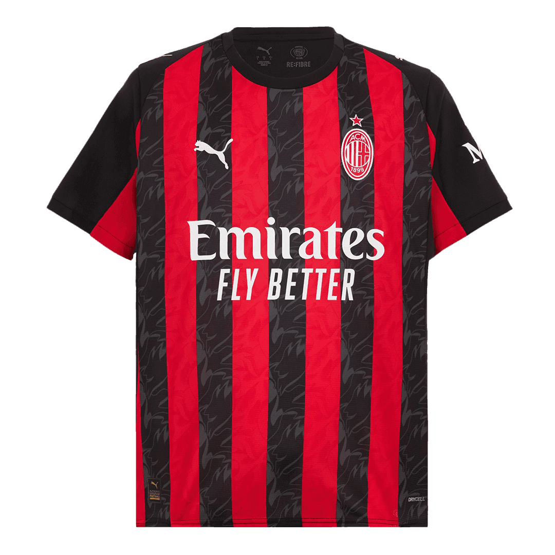 Męska Koszulka Domowa AC Milan PULISIC #11 2025/26 - Topowe Koszulki Pilkarskie Sklep Internetowy