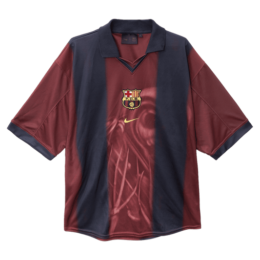 Męska Koszulka Retro Domowa Barcelona X CJ 2000/01 - Topowe Koszulki Pilkarskie Sklep Internetowy