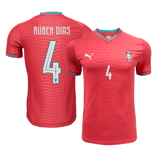 Męska koszulka Portugalii domowa RÚBEN DIAS #4 wersja zawodnicza – Mundial 2026
