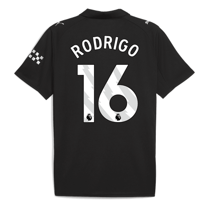 Męska Koszulka Wyjazdowa Manchester City RODRIGO #16 2025/26 - Topowe Koszulki Pilkarskie Sklep Internetowy