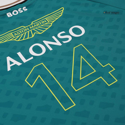 Koszulka kierowcy Aston Martin Fernando Alonso 2024-Wyprzedaż Sezonowa - Topowe Koszulki Pilkarskie Sklep Internetowy