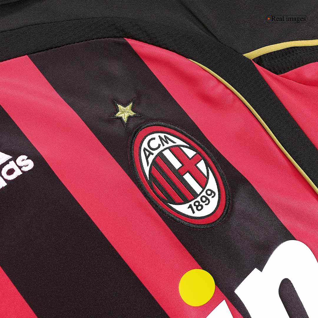 Męska Koszulka Retro Domowa AC Milan RONALDO #99 2006/07 z Długim Rękawem - Topowe Koszulki Pilkarskie Sklep Internetowy