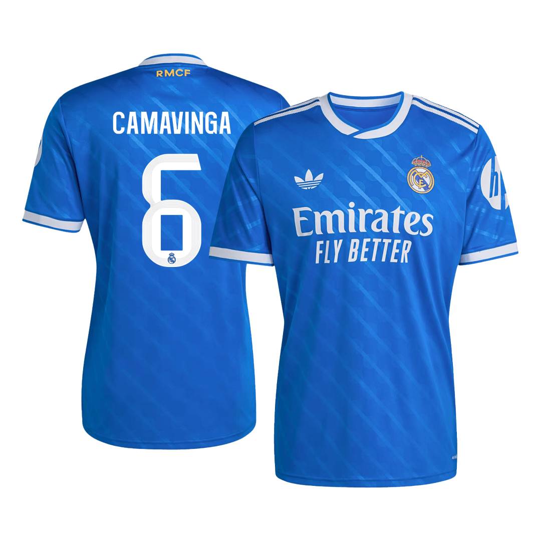 Męska Koszulka Trzecia Wyjazdowa Real Madrid CAMAVINGA #6 2025/26