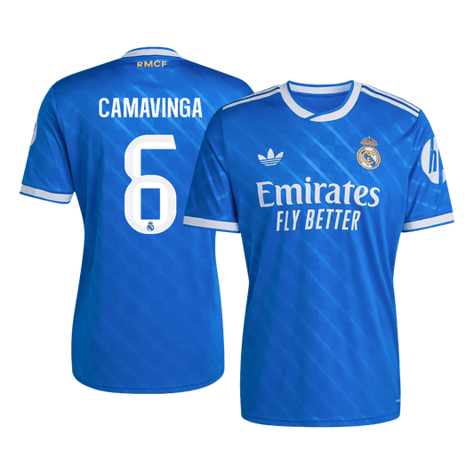Męska Koszulka Trzecia Wyjazdowa Real Madrid CAMAVINGA #6 2025/26