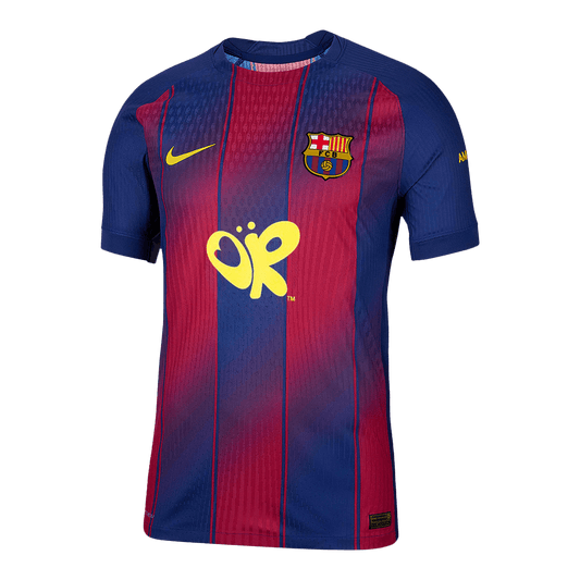 Męska Koszulka Domowa Barcelona Wersja Piłkarska 2025/26 - Slim Fit